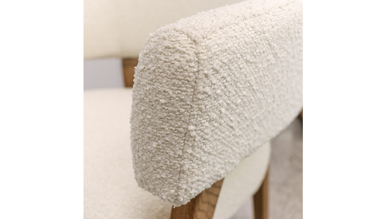 Tulsa Fabric Armchair - Cream Boucle