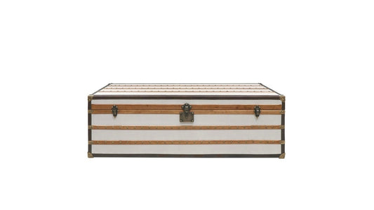 Voyager Trunk Coffee Table - Aged White