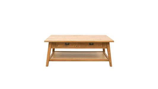 Vaasa Oak Rectangle Coffee Table - 2 Drawer