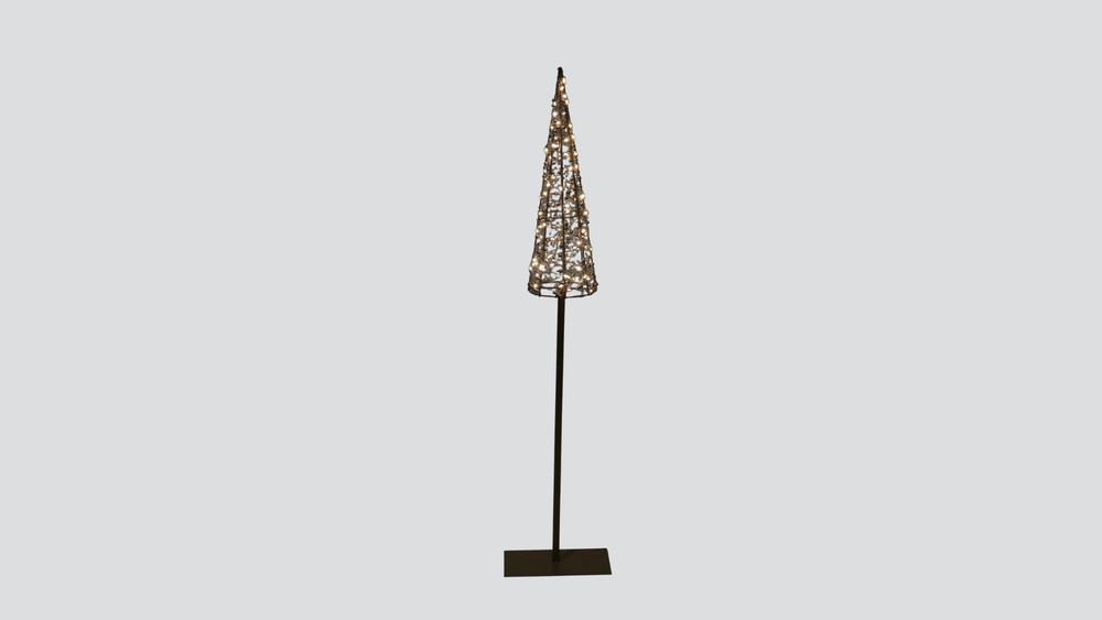 Vienna Beaded Pole Tree with Lights 60cm
