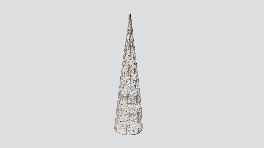 Vienna Cone Beaded Tree with Lights 120cm