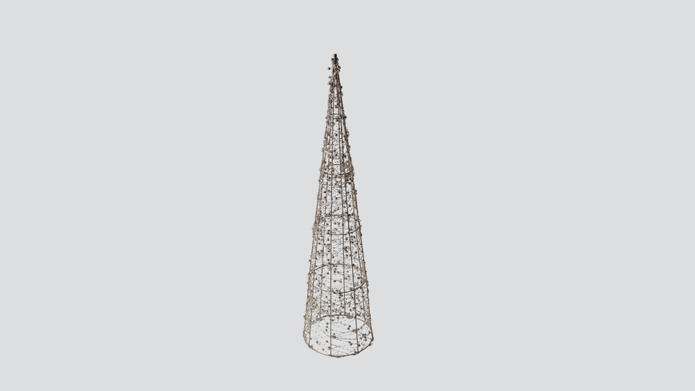 Vienna Cone Beaded Tree with Lights 80cm