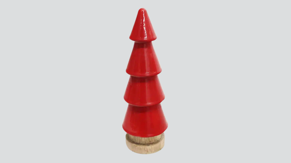 Vintage Wooden Enamel Tree 16cm