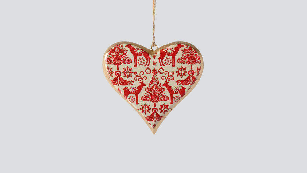 Vintage Xmas Heart 86