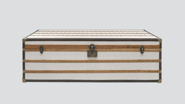 Voyager Trunk Coffee Table - Aged White
