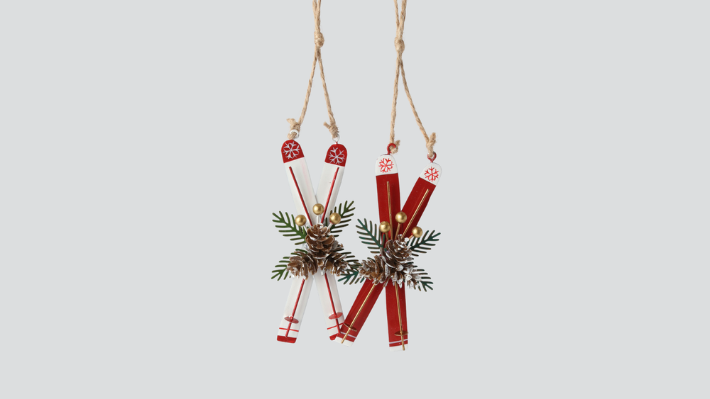 Whimsical Ski Hangers 31 2 Asstd