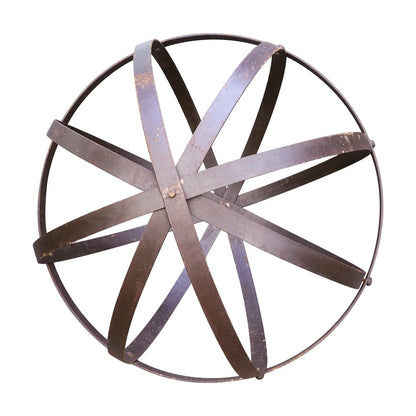 Sahar Iron Sphere Sculpture - 80cm